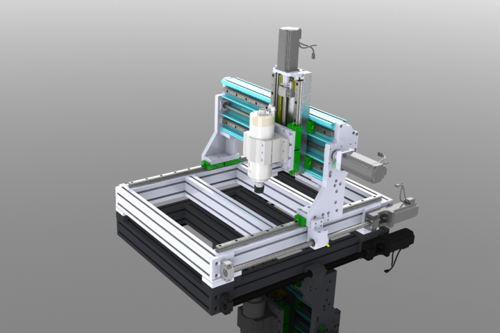 小型数控机床结构